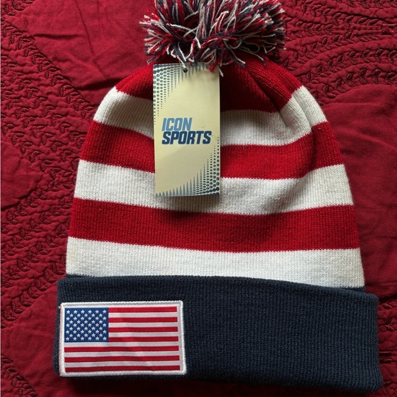 USA BEANIE , ICON SPORTS   , 100% ACRYLC - Picture 2 of 3
